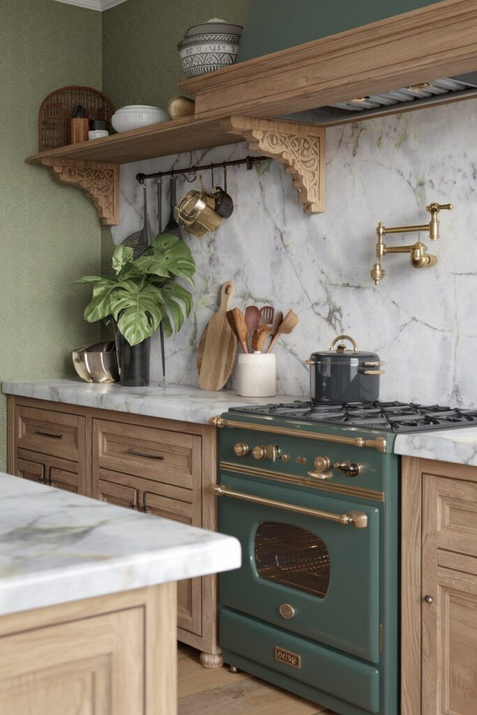 Earthy Tones with Natural Wood Accents