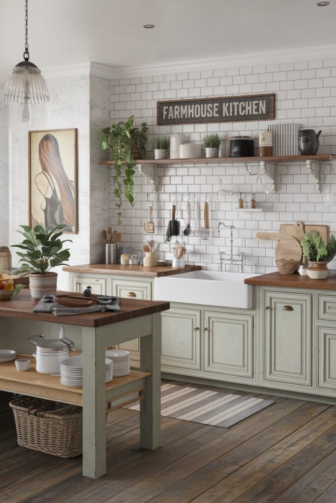 Boho Kitchen with a Rustic Farmhouse Twist