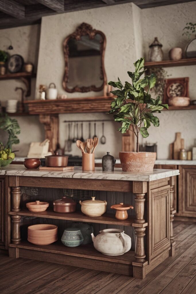 Boho Kitchen with a Rustic Farmhouse Twist