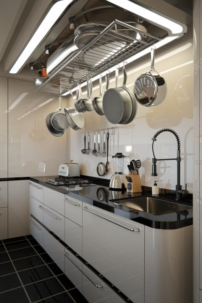 Ceiling-Hung Pot Racks