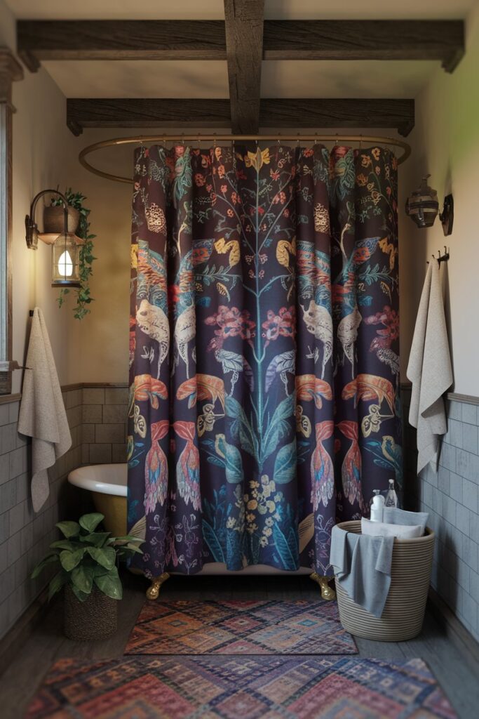 Colorful Bohemian Shower Curtains