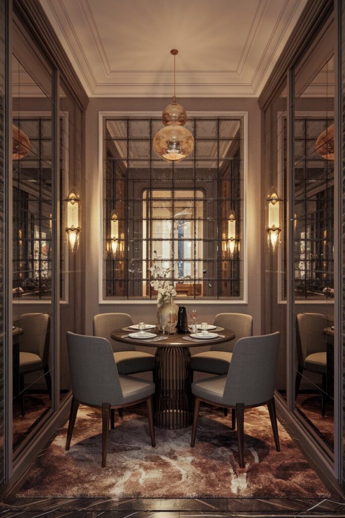Narrow Spaces Transformed into Dining Nooks