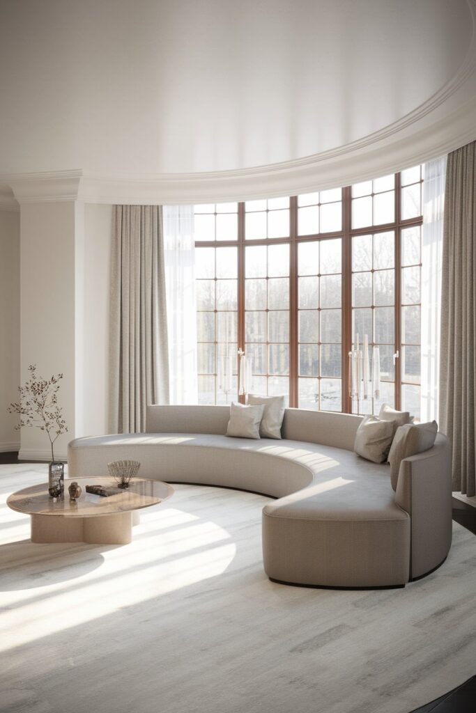 Curved Sofa for a Contemporary Aesthetic