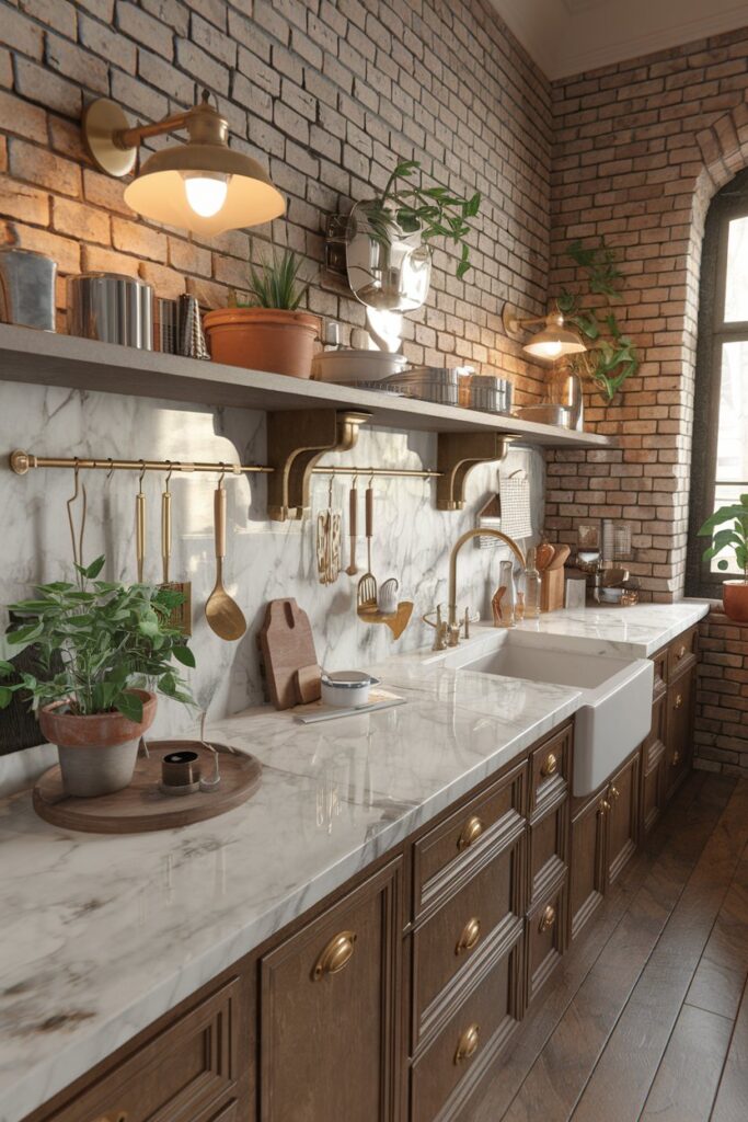 Exposed Brick Walls for Boho Texture