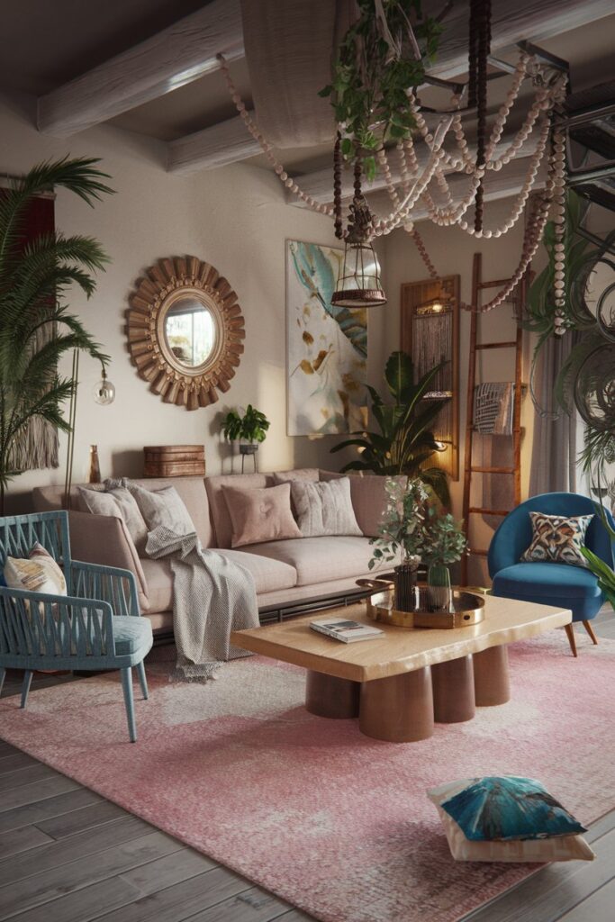 Bohemian Lighting with Lanterns and Beads