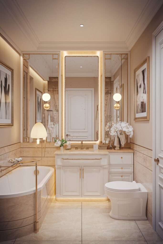 Backlit Mirrors or Vanity Lighting