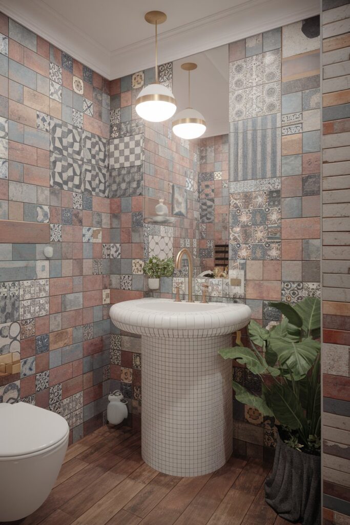 Mismatched Tiles for an Artistic Flair