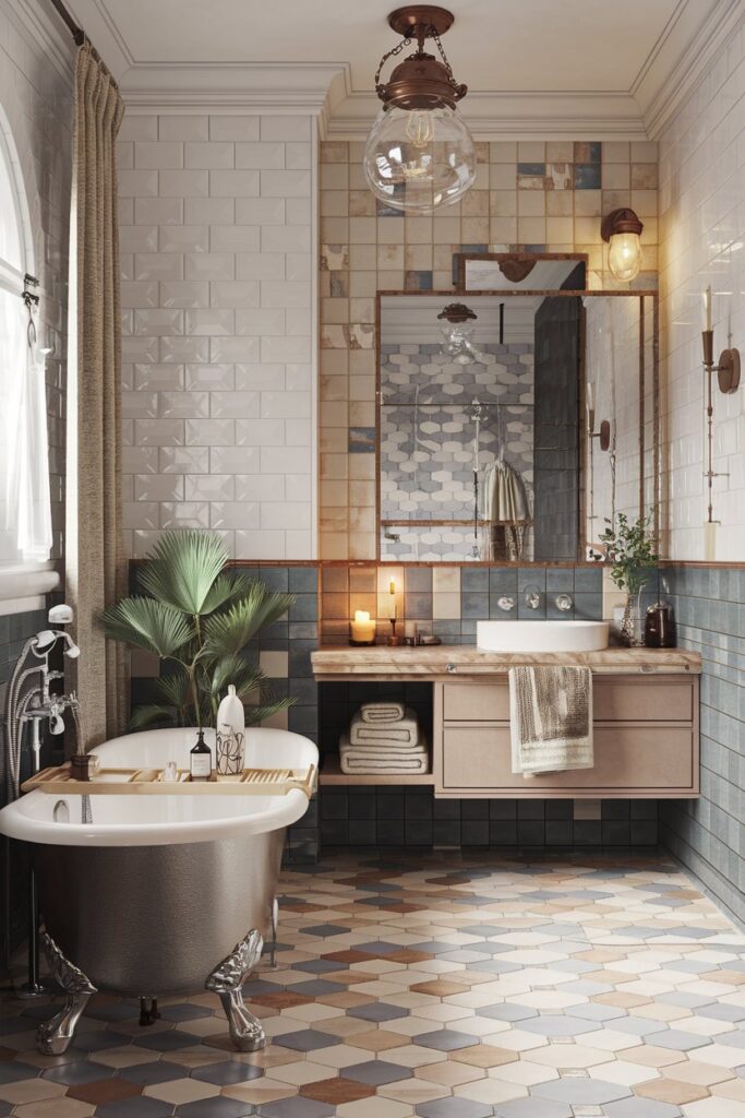 Mismatched Tiles for an Artistic Flair