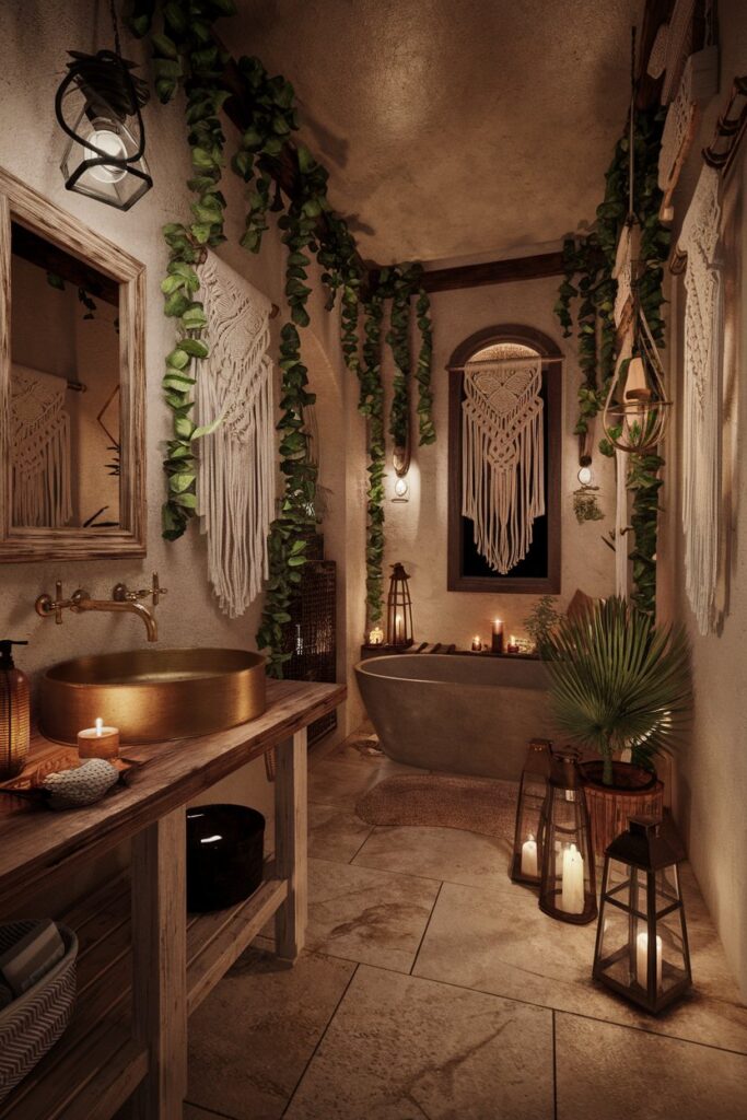 Low-Lit Ambiance with Lanterns or Candles