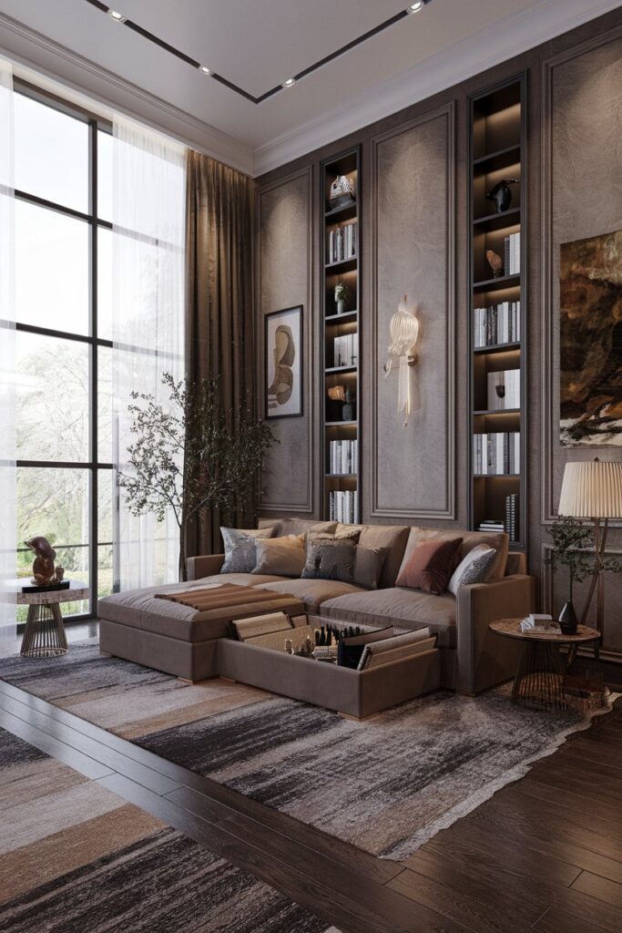 Sofa with Built-in Storage for Small Spaces