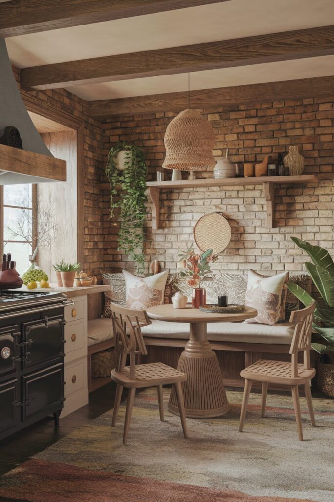 Cozy Breakfast Nooks with Boho Flair