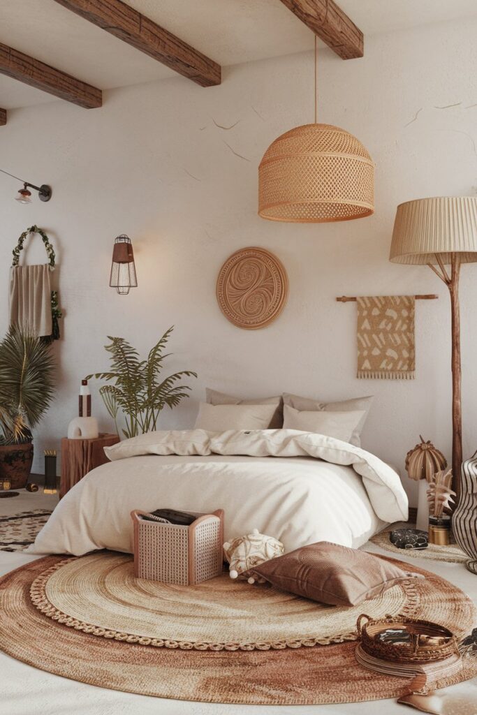 Layered Rugs for Boho Flair