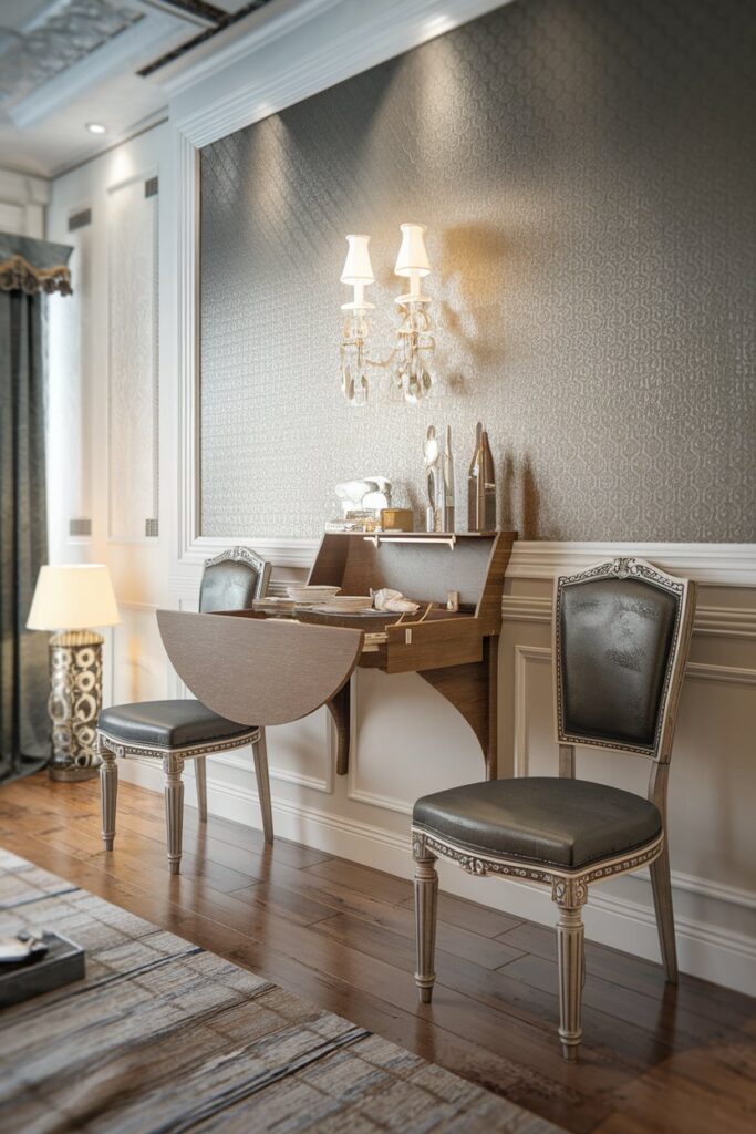 Wall-Mounted Drop-Leaf Tables