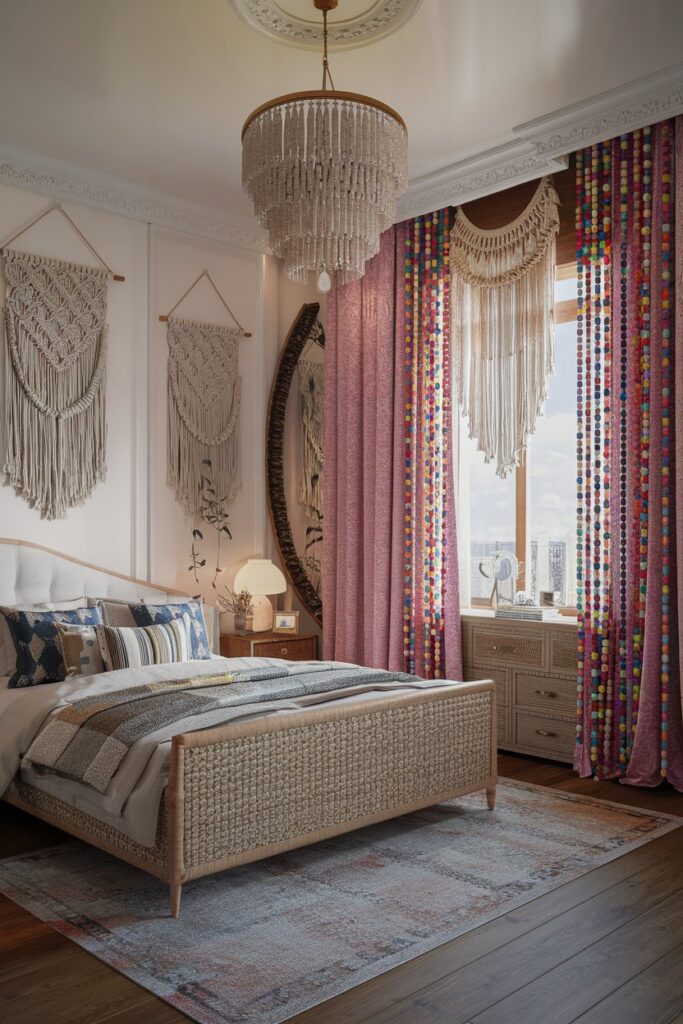 Colorful Beaded or Shell Curtains