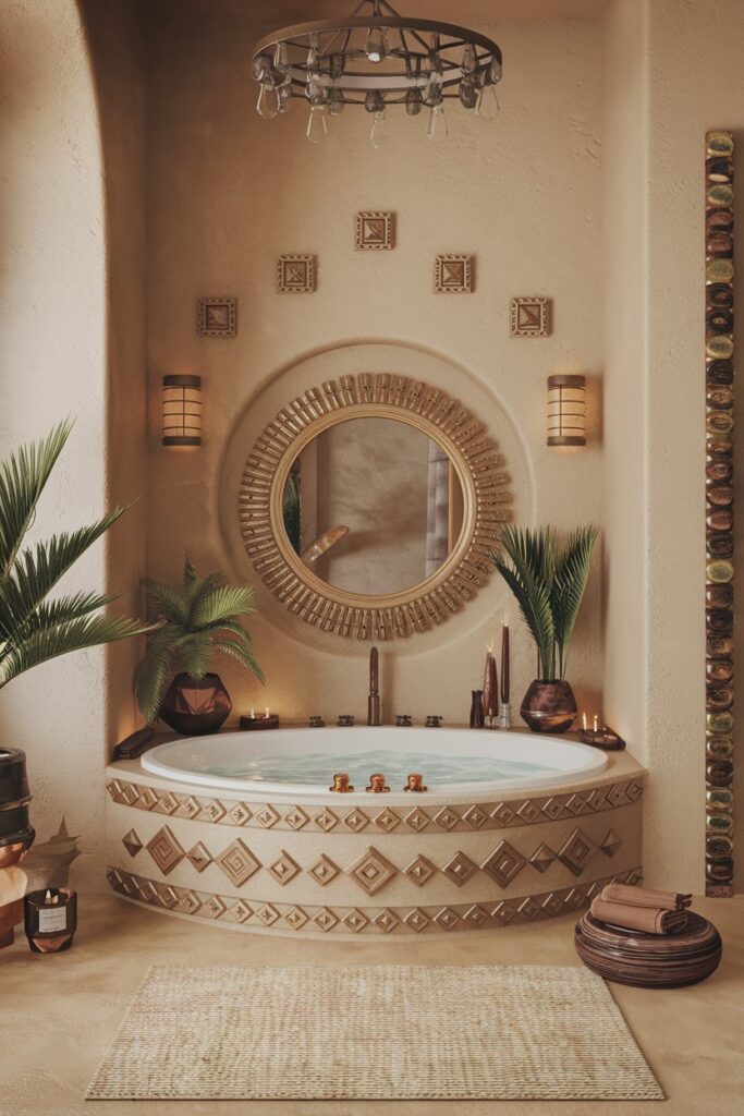 Southwestern Motifs and Aztec-Inspired Details