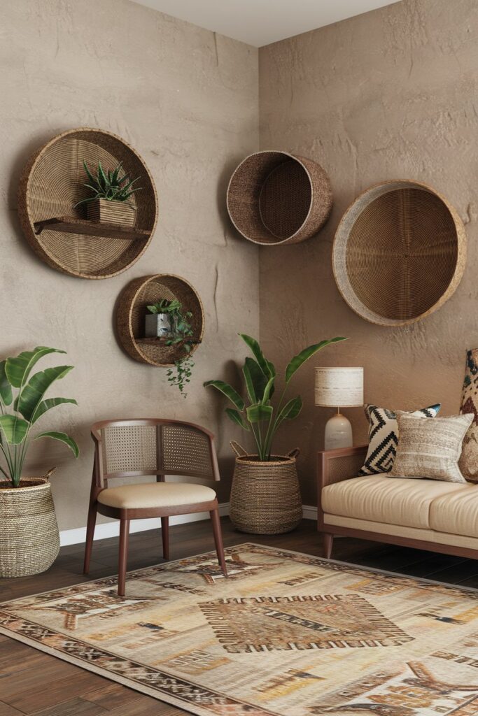 Woven Baskets as Functional Decor