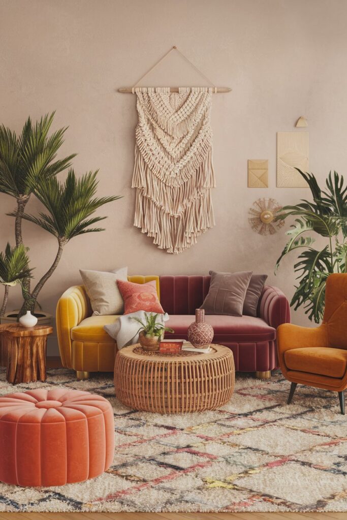 Colorful Mismatched Furniture