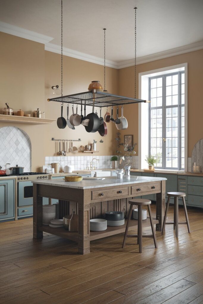 Playful Pops of Color in Neutral Kitchens