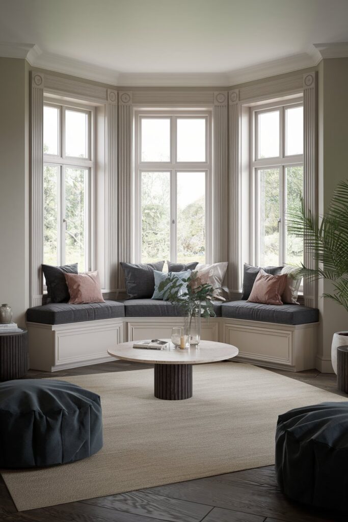 Utilizing Bay Windows for Built-In Seating