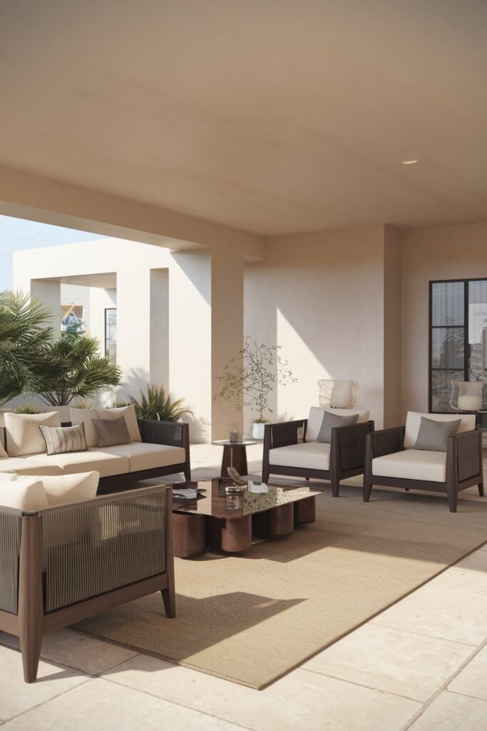 Outdoor-Inspired Sofa for Indoor-Outdoor Living Rooms