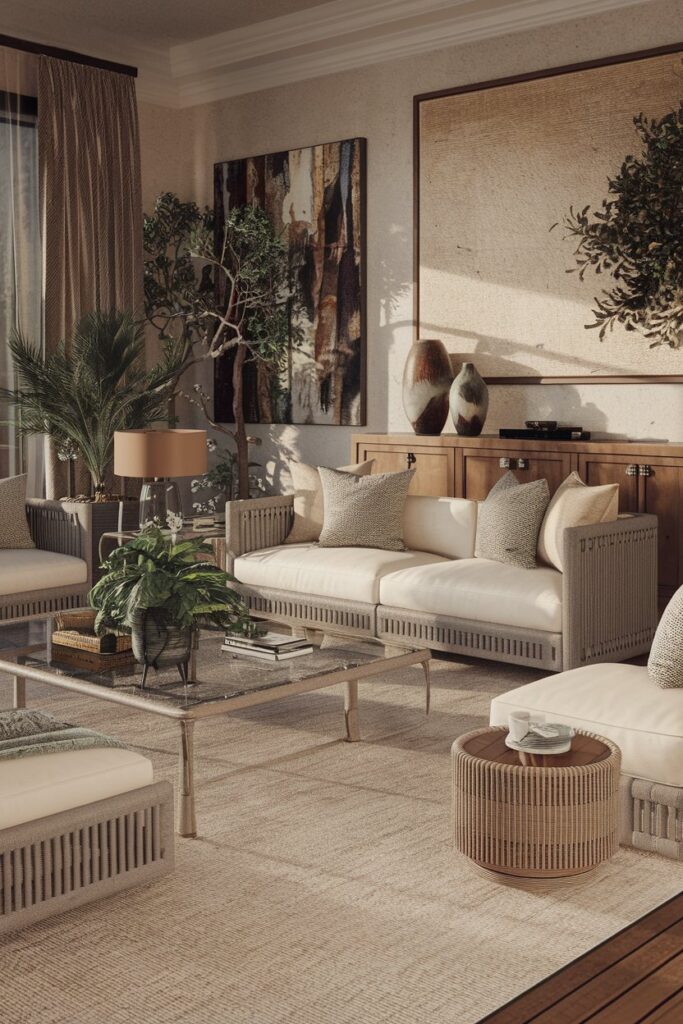 Outdoor-Inspired Sofa for Indoor-Outdoor Living Rooms