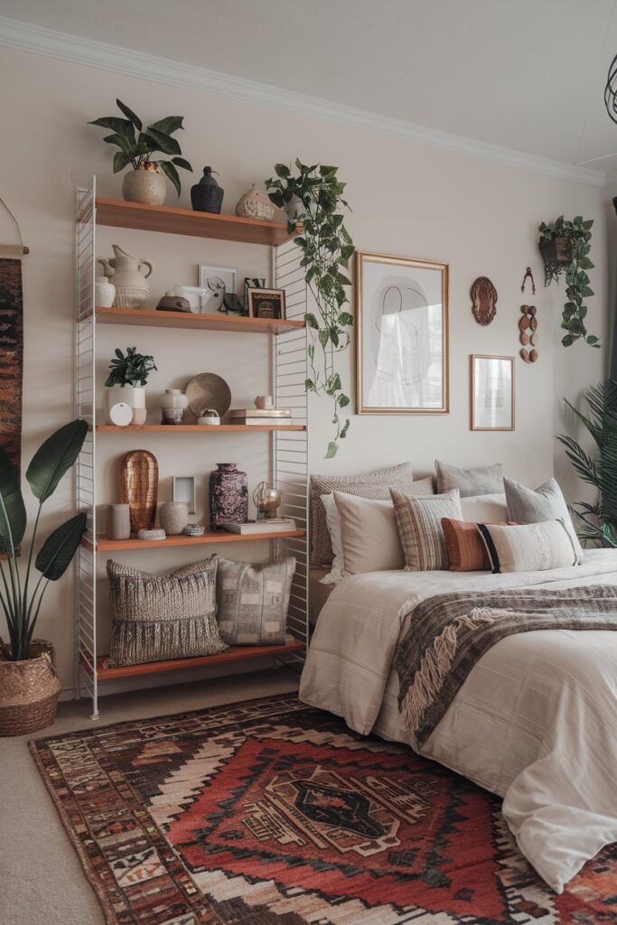 Open Shelving with Curated Decor Items