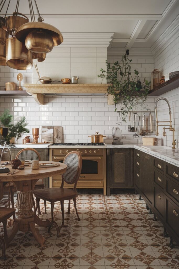 Patterned Floor Tiles with Global Motifs