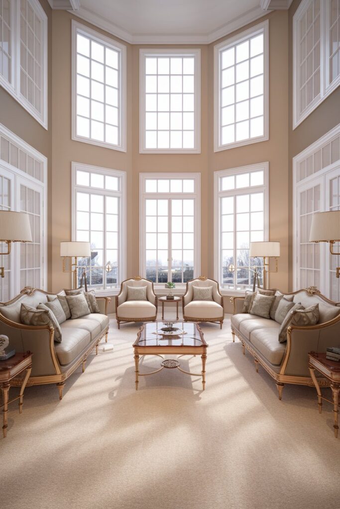 Two Sofas Facing Each Other for a Symmetrical Layout