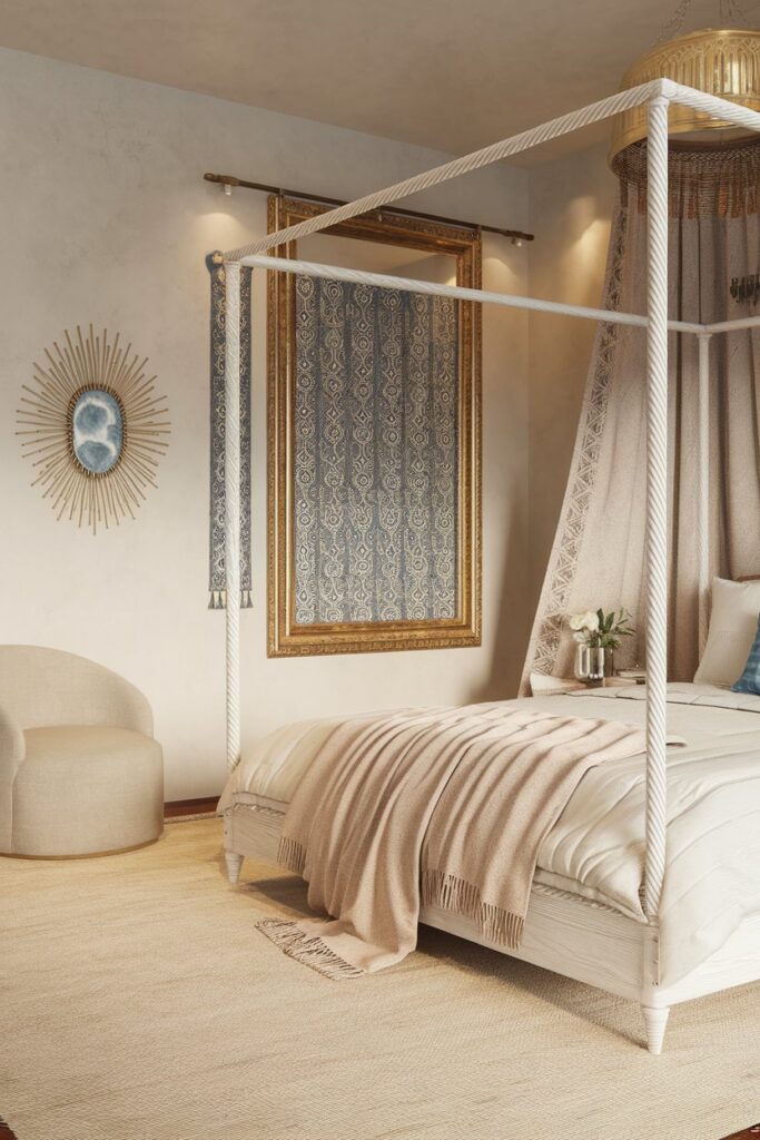 Boho Bedroom with a Touch of Glam