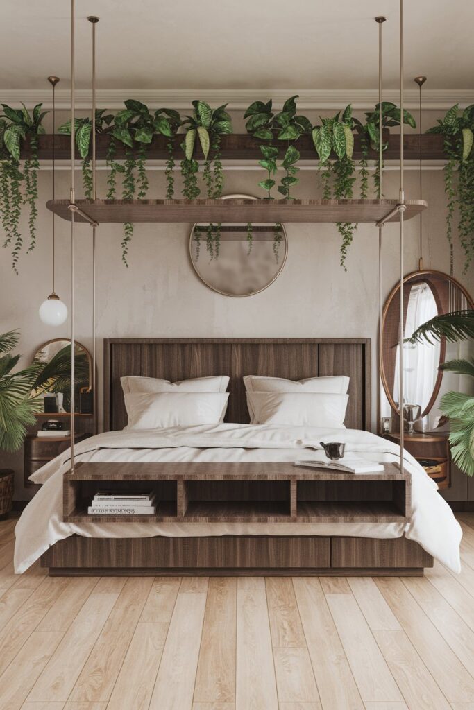 Floating Shelves Instead of Dressers