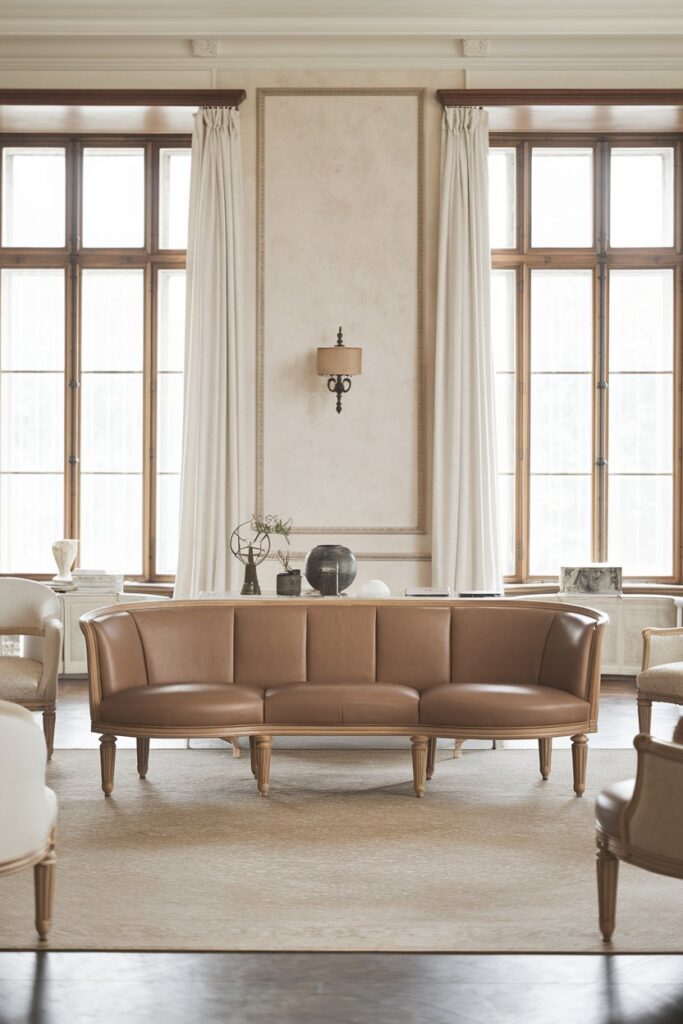 Scandinavian-Style Sofa with Neutral Tones