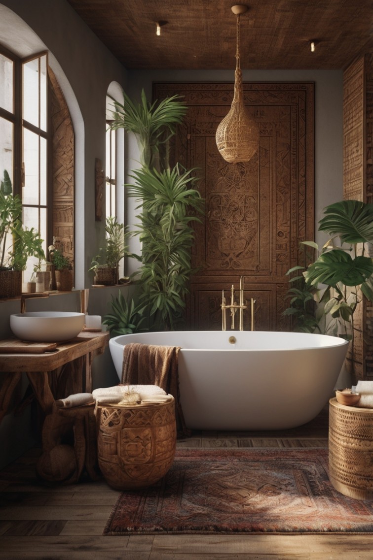 30 Stunning Boho Bathroom Ideas to Transform Your Space with Effortless Style