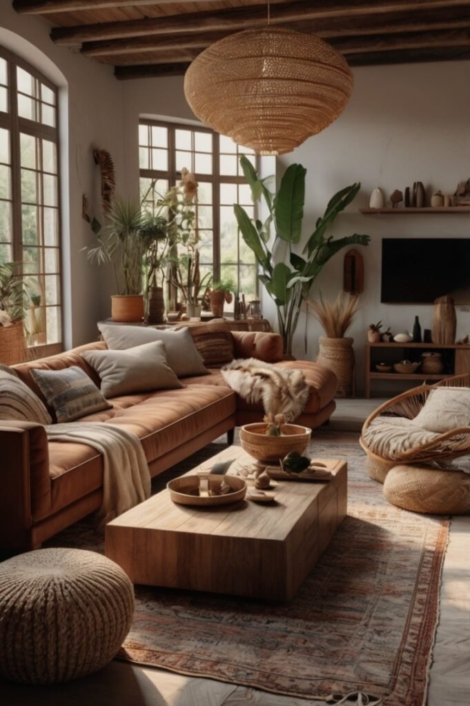 30 Stunning Boho Living Room Ideas to Transform Your Space with Global ...