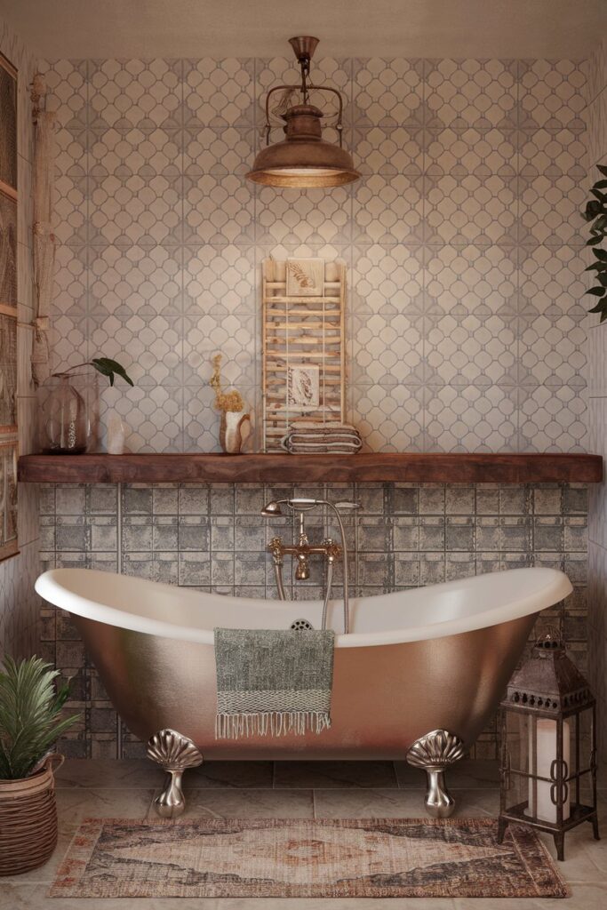 Freestanding Tubs with a Vintage Boho Look