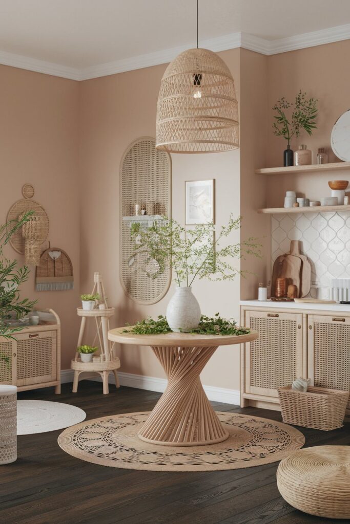 Rattan and Wicker Pendant Lighting