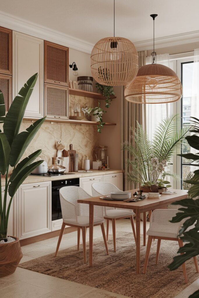 Rattan and Wicker Pendant Lighting