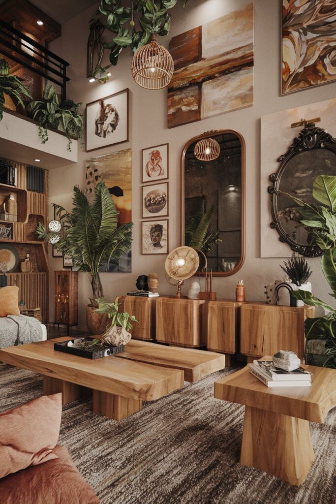 Natural Wood Furniture and Accents