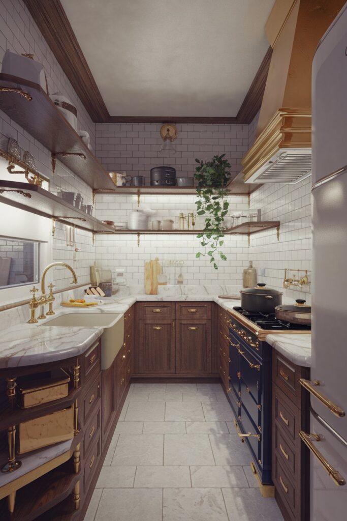 Open Shelving Instead of Cabinets