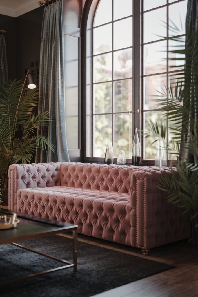 Tufted Velvet Sofa for a Luxe Look