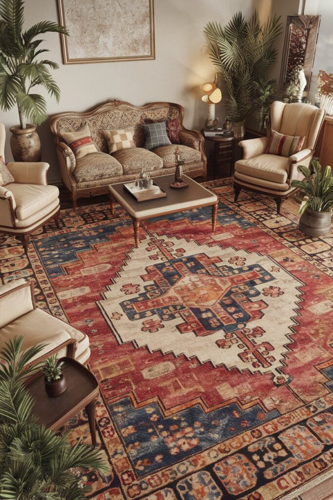 Vintage Rugs with Global Flair
