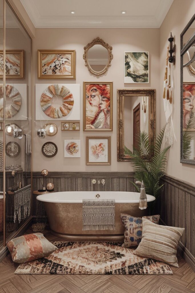 Eclectic Gallery Walls with Boho Artwork