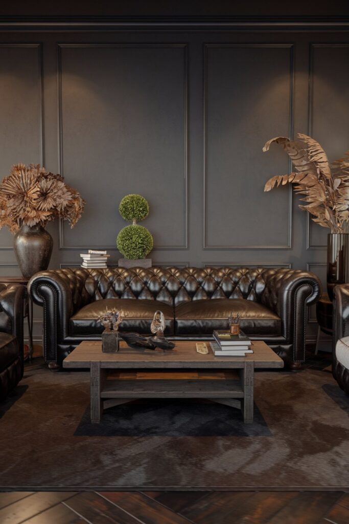 Leather Sofa for a Masculine Edge