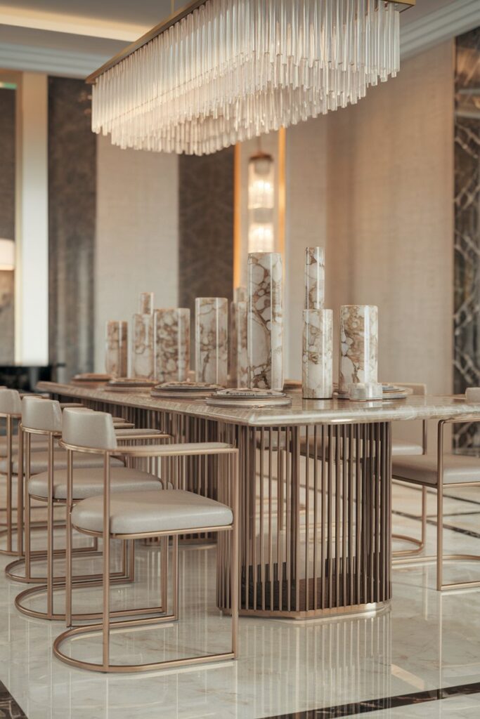 Marble Dining Table Centerpieces