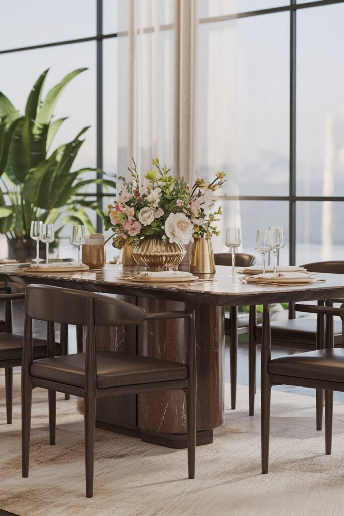 Marble Dining Table Centerpieces