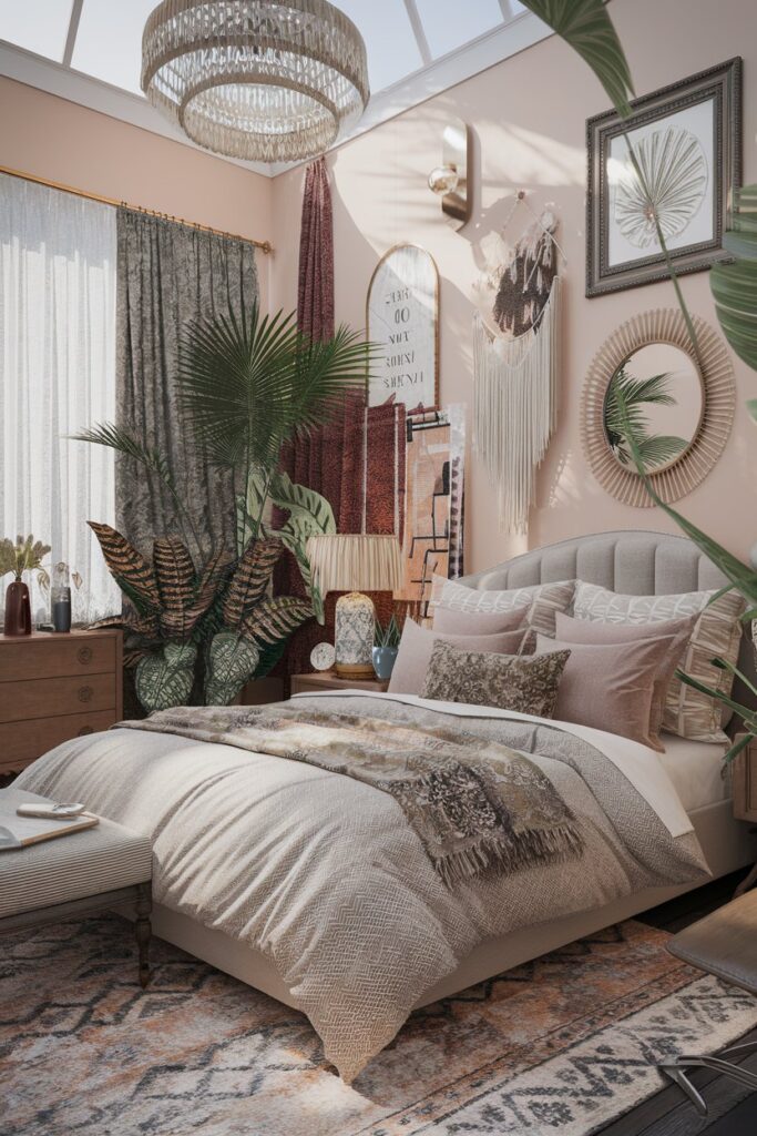 Plants in Boho Bedrooms
