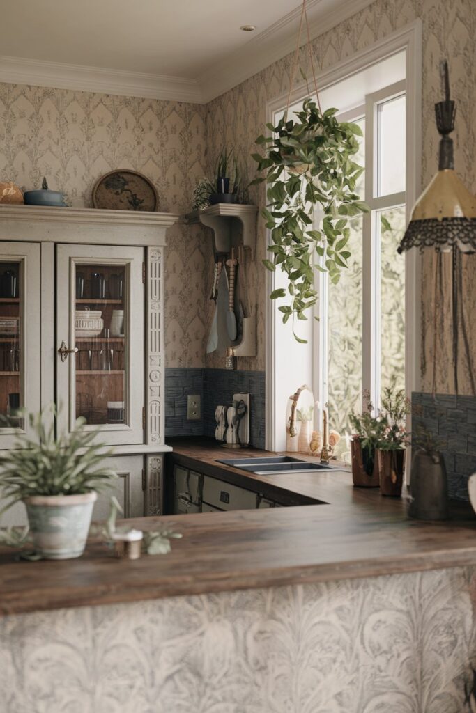 Potted Plants and Hanging Greenery