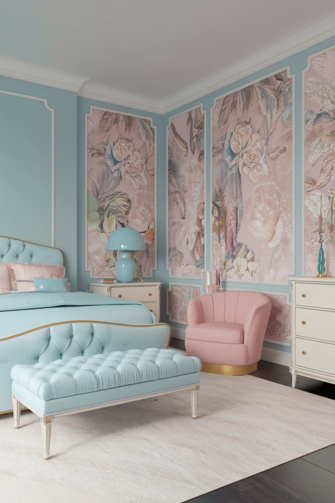 Pastel-Themed Small Bedroom