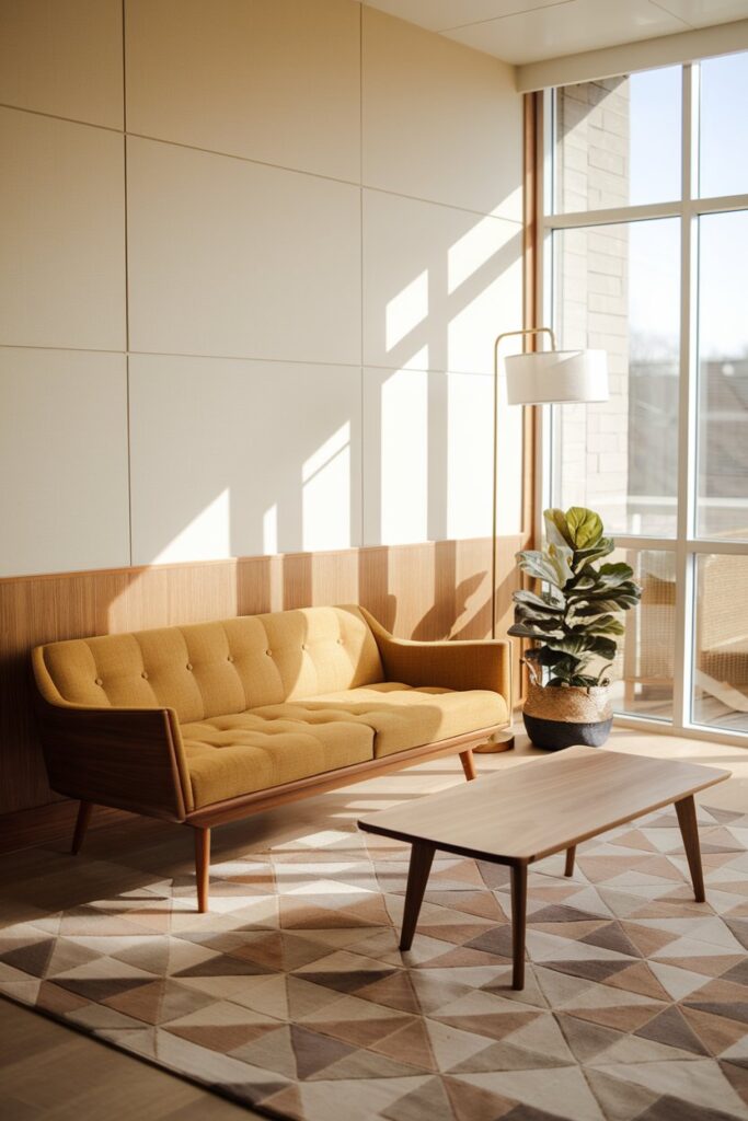 Iconic Mid-Century Sofas with Tapered Legs
