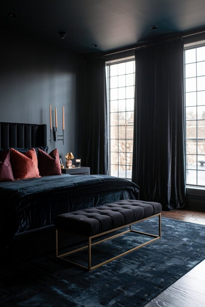 Dark and Moody Master Bedroom Aesthetic