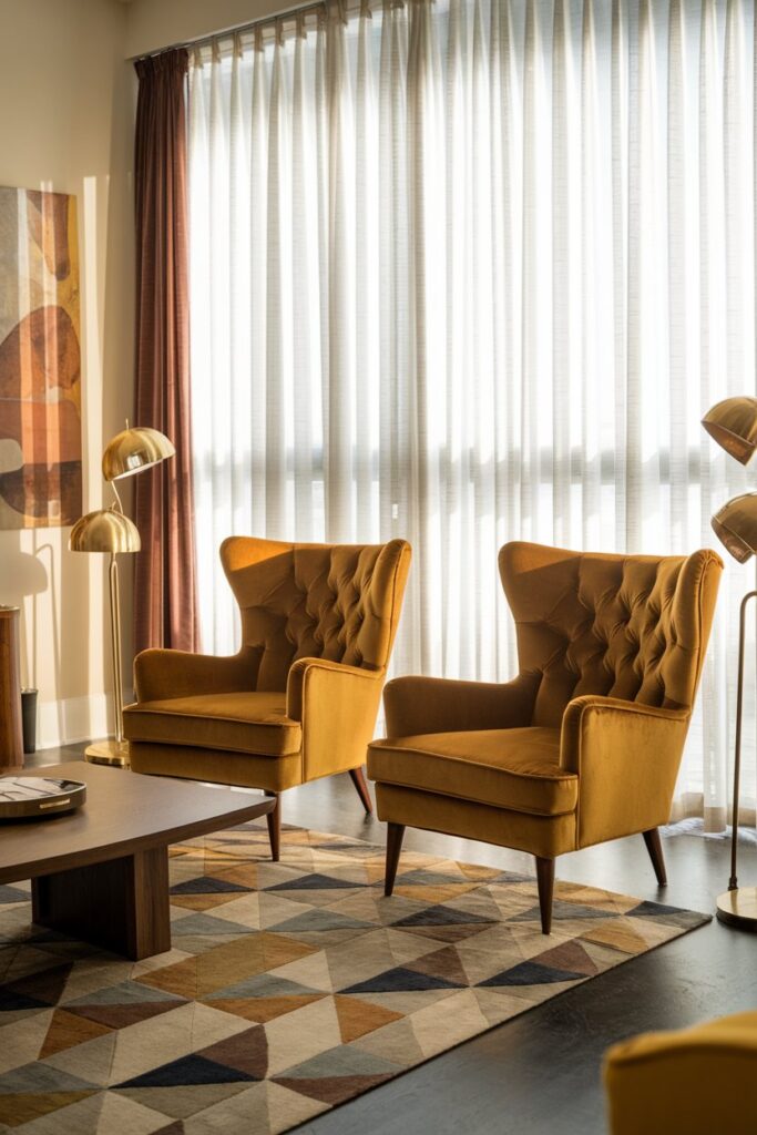 Statement Armchairs in Velvet or Leather